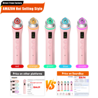 Agent d'approvisionnement pour l'appareil de beauté facial LED 5 couleurs, best-seller Amazon, instrument de soin de la peau EMS, livraison mondiale rapide