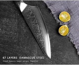 Venta al por mayor personalizado de calidad superior OEM ODM servicio de acero de Damasco profesional japonés cocina Chef cuchillo mango cuchillo de cocina - Product Image 6