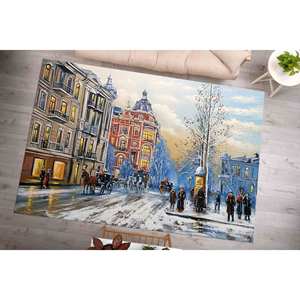 Tapis Paysage Urbain, Tapis Imprimé, Tapis Paysage Urbain, Tapis Doux Non Tissé - Product Image 3