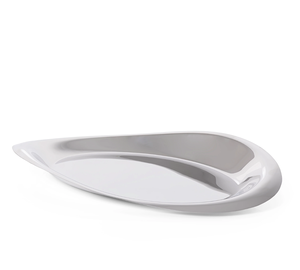 Plateau de service décoratif géométrique moderne en aluminium artisanal en métal pour mariage, taille et couleur personnalisables - Product Image 1