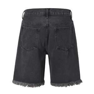 กางเกงยีนส์ขาสั้นสำหรับผู้ชายกางเกงขาสั้นแบบลำลองสำหรับผู้ชายดีไซน์ตามสั่ง - Product Image 4