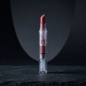 Bálsamo labial rosa voluminizador para una aplicación con una sola mano, hecho en Corea con tapa automática para labios llenos y jugosos. - Product Image 1
