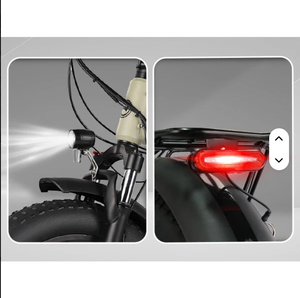 My Store Hot Sale 20-Inch Mini Electric Mountain Bike Folding Fat Tire 48V 13Ah 200-250W Black 7 Speed Steel Frame Manual 0.0g - Product Image 4