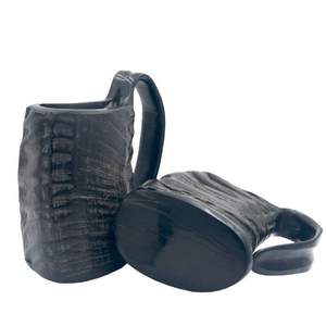 Mug à boire en corne de buffle viking rustique, fait à la main, pour boire de la bière ou du vin viking - Product Image 6