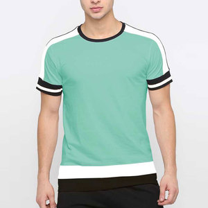 เสื้อยืดผู้ชายแขนสั้นทรงเข้ารูป ผลิตจากผ้าฝ้าย 100% สำหรับขายออนไลน์ ราคาถูก เสื้อยืดพิมพ์ลายทรงหลวมสำหรับผู้ชาย - Product Image 1