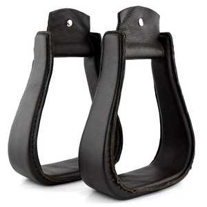 Estribos de Cuero Occidental, Estribos de Silla de Montar Estilo Australiano Hechos a Mano y Envueltos en Cuero Genuino - Product Image 2