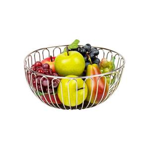3 paniers à fruits contemporains en fer pour cuisines d'appartements modernes, optimisant l'espace de comptoir avec une esthétique élégante et une utilité pratique - Product Image 1