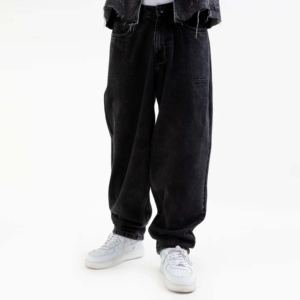 กางเกงผ้ายีนส์ขายาวแบบลำลองทรงแบ็กกี้ขาตรงเอวสไตล์สตรีทแวร์ผ้าฝ้าย100% ฤดูใบไม้ร่วงและฤดูร้อน - Product Image 4