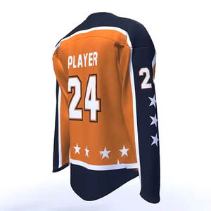 Maillot de hockey sur glace personnalisé de haute qualité pour adultes, respirant, 100% polyester, écologique, vêtements d'équipe - Product Image 5