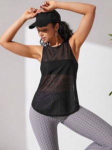 Nuevo estilo para mujer, camisetas transpirables para gimnasio, camisetas deportivas transpirables XS de talla, camisetas sin mangas de punto, servicios OEM disponibles - Product Image 3