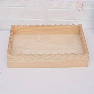 Plateau de service élégant en bois naturel, fabriqué en bois massif, idéal pour la cuisine, la table à manger, les hôtels et les services de luxe - Product Image 6