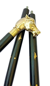 Bâton de marche en laiton à hauteur réglable en métal Design abstrait moderne Vente en gros Bâtons de marche pour la santé - Product Image 3