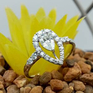 Custom Fancy Solitaire VVS Lab Grown Gold 18K Engagement Wedding Ring Trendy 925 Silver Set 100% Satisfaction Guaranteed Gifts - Product Image 6