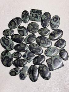 Piedra preciosa de ágata verde suelta de cabujón de jaspe Kambaba Natural de grado AAA 100% para joyería y diseños de jaspe de galaxia estrella - Product Image 4