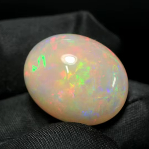 21.10 CT โอปอลทรงหลังเบี้ยโอปอลแบบเอธิโอเปียแท้พลอยโอปอลแบบหลายไฟโอปอลหลวมสำหรับเครื่องประดับอัญมณี ocbirthstone หินของขวัญ - Product Image 1