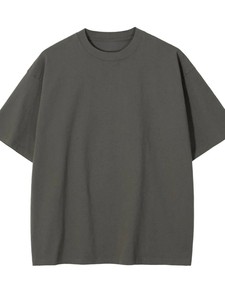 T-shirt en coton corail uni surdimensionné pour homme Index Apparel, col rond, manches courtes, coupe décontractée, longueur normale - Product Image 4