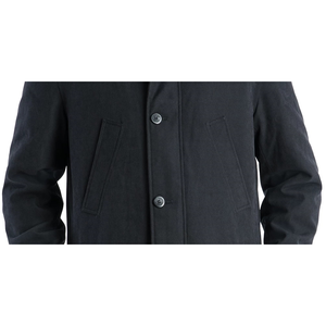 Cappotto da Uomo London Fog con Zip e Decorazione a Bottoni, Colore Nero - Product Image 3