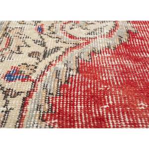 Alfombra Vintage de Lana 9x12, Tejida a Mano, con Medallón Rojo Naranja, Rectangular, Estilo Patchwork, para Entrada del Hogar - Modelo Pae-5038 - Product Image 3