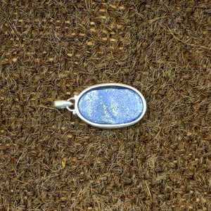 Artisan Fabriqué 925 Collier En Argent Massif avec Lapis Lazuli Cabochon Bohème Style Pendentif Cadeau pour Femmes Fine Pendentifs Charmes - Product Image 4