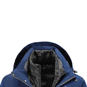 Jeans décontractés unisexes de couleur unie pour hommes veste d'hiver Streetwear nouvelle mode veste d'hiver confortable pour hommes - Product Image 5