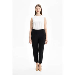 Pantalones de Cintura Alta Antiarrugas para Mujer, Casuales, Transpirables, para Otoño, Talla XL - Product Image 1