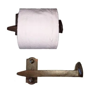 Luxury Traditional Design <b>Black</b> Iron Toilet <b>Paper</b> Holder For Hotel Use Decorate Bathroom Best Quality Toilet <b>Paper</b> Holder - Product Image 5
