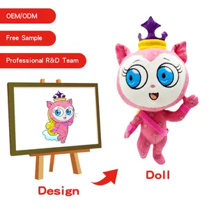 Custom Cartoon Animal Anime Toys Plush Toys Stuffed Animals Plushies Make Your Own Movie Mascot Derivative Plush Toy