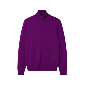 Cárdigan de Punto Premium para Hombre, 100% Algodón, Cierre Completo, Diseño Liso, Ropa Casual de Oficina para Invierno, Transpirable, Anti-Pilling, Secado Rápido - Product Image 4