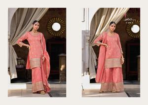 Indian & Pakistani Women's Designer Kurta / <b>Kurti</b> with Heavy Embroidered Work Simar Material for Wedding Wear - Product Image 4