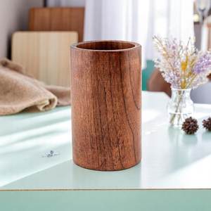 Portautensilios de Madera Maciza Natural Hecho a Mano, No Plegable, para Encimera de Cocina, Duradero, Multifuncional, Almacenamiento de Utensilios de Cocina - Product Image 1