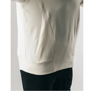 Sweat-shirts surdimensionnés pour hommes avec logo personnalisé, 100% coton, écologiques, avec poche, coupe classique, style streetwear de haute qualité pour l'hiver - Product Image 6