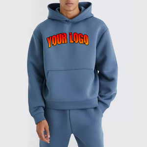 Sudadera Extra Grande para Hombre, Sin Cordones, Estilo Urbano, de Lujo, 100% Algodón, Antiencogimiento, Unisex, Lisa, Personalizable - Product Image 3