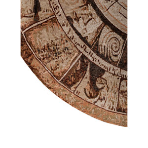 Alfombras de Lana y Seda de Bambú Anudadas a Mano, Diseño Rectangular con Medallón Rojo y Naranja, para el Hogar, Tamaño Grande 9x12, AKWB-9072 - Product Image 4