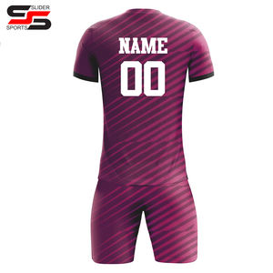 Latest Designs Youth Soccer Wear Uniform Breathable Solid Color Soccer Uniform for Online <b>Sale</b> - Product Image 4