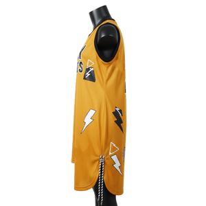 Maillot de basket-ball pour femmes, respirant, en polyester, avec panneaux en mesh, design personnalisé, logo par transfert thermique, respirant - Product Image 3