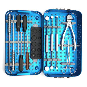 Ensemble d'instruments orthopédiques manuels en acier inoxydable avec manipulation équilibrée, kit d'outils médicaux - Product Image 5