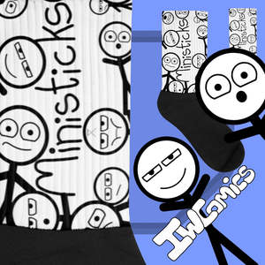 Chaussettes de dessin animé mignonnes IW Comics, respirantes, longueur genou, avec logo personnalisé, taille unique, pour usage quotidien au printemps - Product Image 1