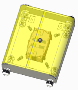 <b>Wall</b>-<b>Mounted</b> FTTX/Data Center <b>Optic</b> Fiber Cable Management Storage Box/Container with Accessories - Product Image 3