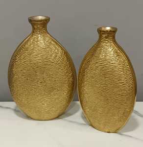 Jarrón de Flores de Aluminio Hecho a Mano, Precio al por Mayor, Jarrón de Flores Moderno para Mesa con Acabado Dorado, Jarrón Decorativo para Oficina y Hogar, Último Modelo - Product Image 2