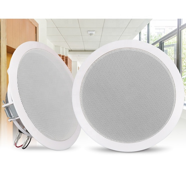 High Fidelity 8 Inch In-Ceiling Audio Speaker Commercial Quality Excellent Sound Experience Portable Pa Speaker System