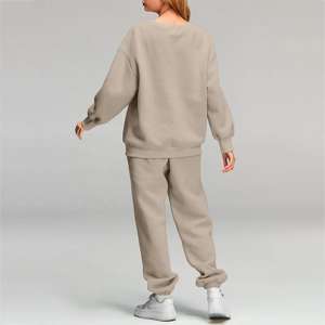 Survêtements de style nouveau pour femmes imprimés sur mesure teints en coton polyester en gros disponible pour la saison de printemps - Product Image 3