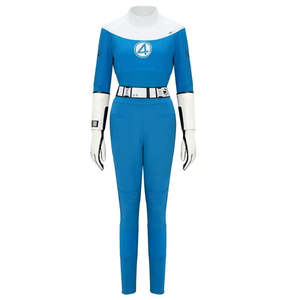 Disfraz de la Mujer Invisible de Les Quatre Fantastiques con Patrón de Personaje para TV y Estilo Medieval, Azul Marino para Invierno y Verano - Product Image 2