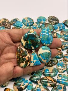 AAA + haute qualité naturel bleu Variscite Turquoise pierre précieuse en vrac en forme de mélange pour la fabrication de bijoux Lot - Product Image 6