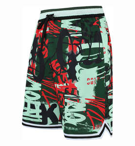 Shorts de tennis décontractés pour hommes pour les entraînements de gym et les sports d'été à séchage rapide et à impression numérique sur toile écologique pour la course à pied - Product Image 2