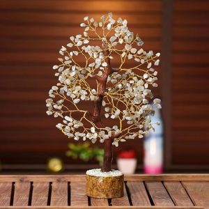 Wholesale Handmade 300-Chip Labradorite <b>Tree</b> <b>Crystal</b> Bonsai Fortune Money Home Decoration Good Luck Stone Gift New Year Souvenir - Product Image 2