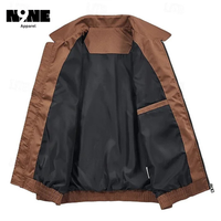 Chaqueta Unisex de Lona y Cuero Ecológica, Resistente al Viento, Transpirable, de Secado Rápido, Estilo Vintage con Estampado de Leopardo para Invierno