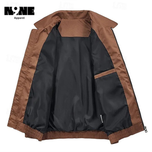 Veste unisexe en cuir et toile écologique coupe-vent respirante à séchage rapide motif léopard vintage pour l'hiver - Product Image 4