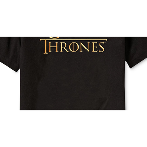 T-shirt da uomo Ripple Junction nera con logo Game of Thrones, vestibilità aderente, in puro cotone jersey traspirante, taglia Small - Product Image 3