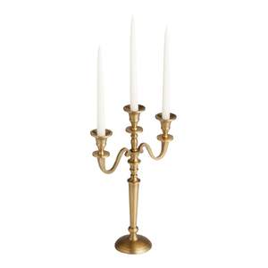 Elegant <b>Gold</b> Metal 3 Arms Candelabra Candlestick Holders <b>Gold</b> Finished Candle Stand Centerpieces For Wedding Tabletop <b>Decoration</b> - Product Image 2