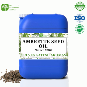 Huile essentielle de graines d'ambrette bio 100% pures et naturelles Sri Venkatesh Aromas à bas prix avec emballage personnalisé disponible - Product Image 4